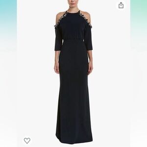 Badgley Mischka Navy Evening Gown